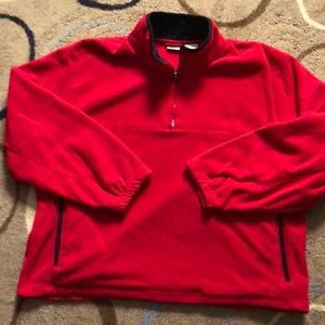 XL Fleece Pullover- Red